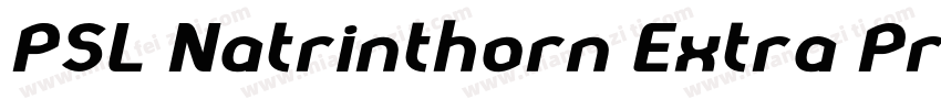 PSL Natrinthorn Extra Pro Bold Ital字体转换